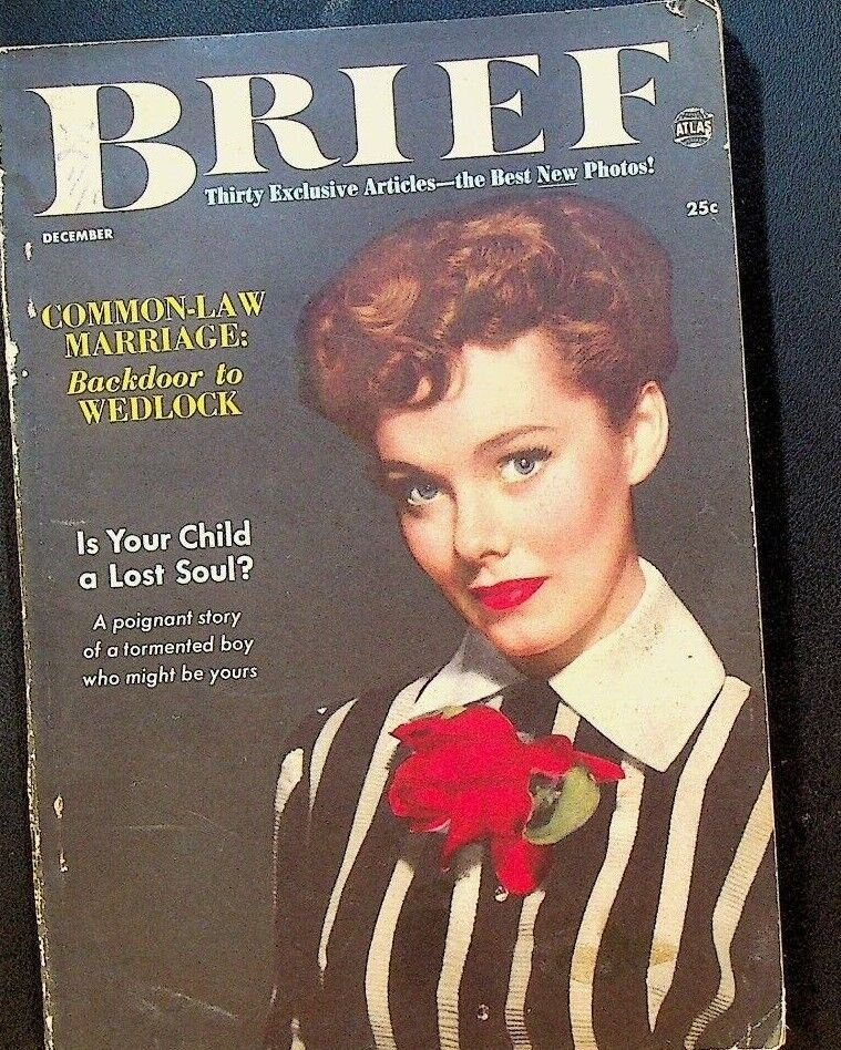 Brief Magazine December 1952 FIRST ISSUE Atlas Yvonne DeCarlo Eartha Kitt