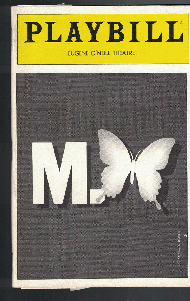 M Butterfly Playbill August 1989 Tony Randall BD Wong Richard Poe