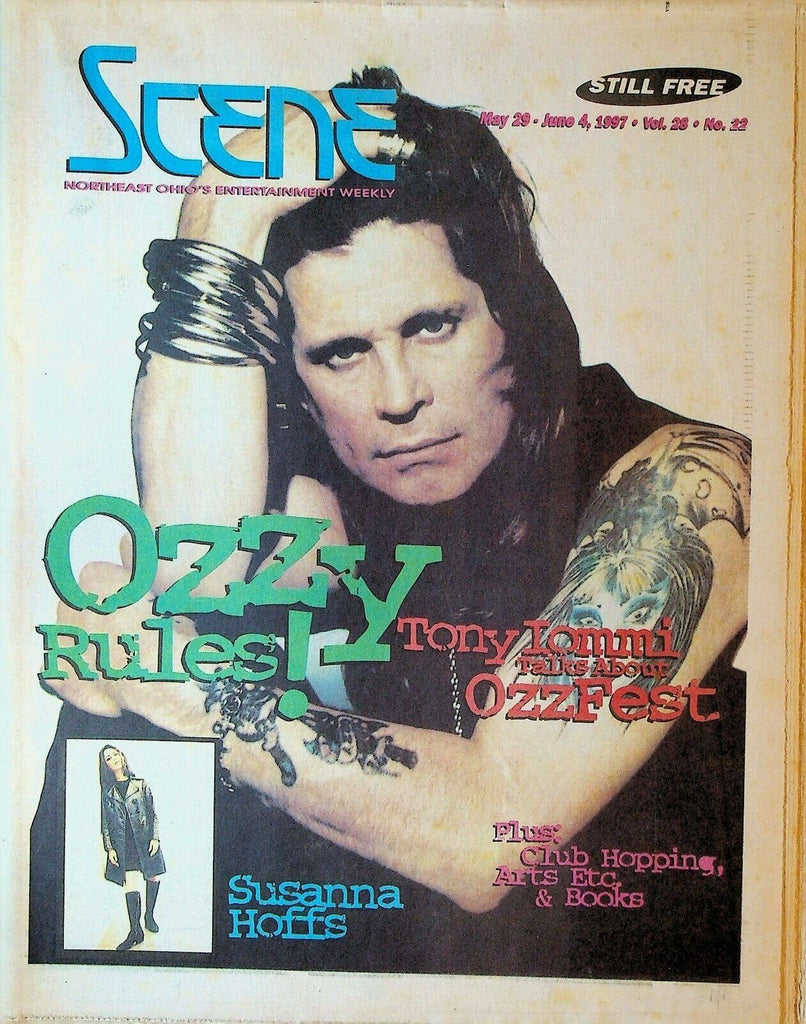 Cleveland Scene Magazine May 29 1997 Tony Iommi Susanna Hoffs Meg Ryan GWAR