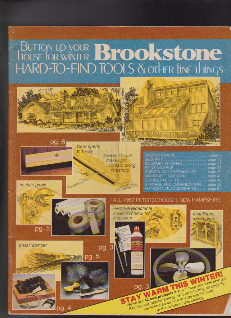 Brookstone Hard to Find Tools & Other Fine Things Catalog 1982