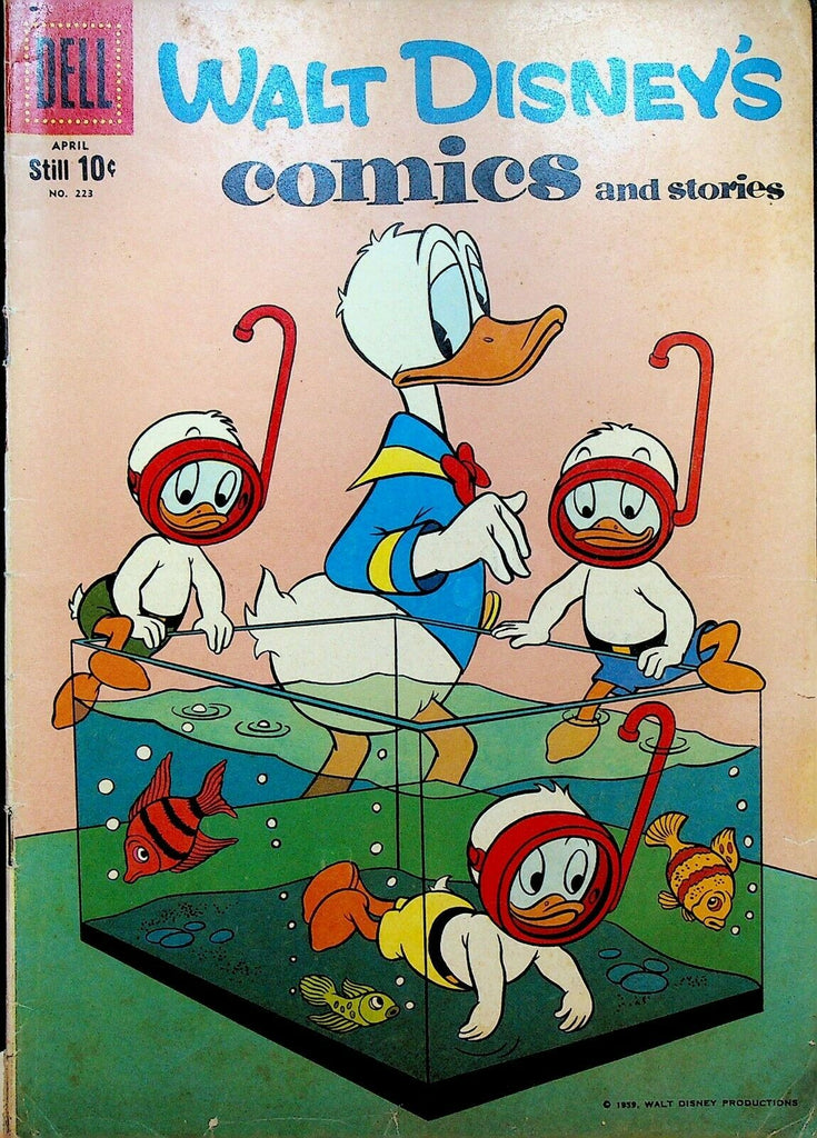 Walt Disney's Comics & Stories 223 Dell Comics 1959 Aquarium Snorkeling