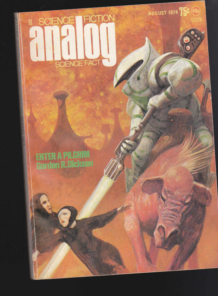 Analog Magazine August 1974 Gordon R Dickson Tak Hallus Cynthia Bunn