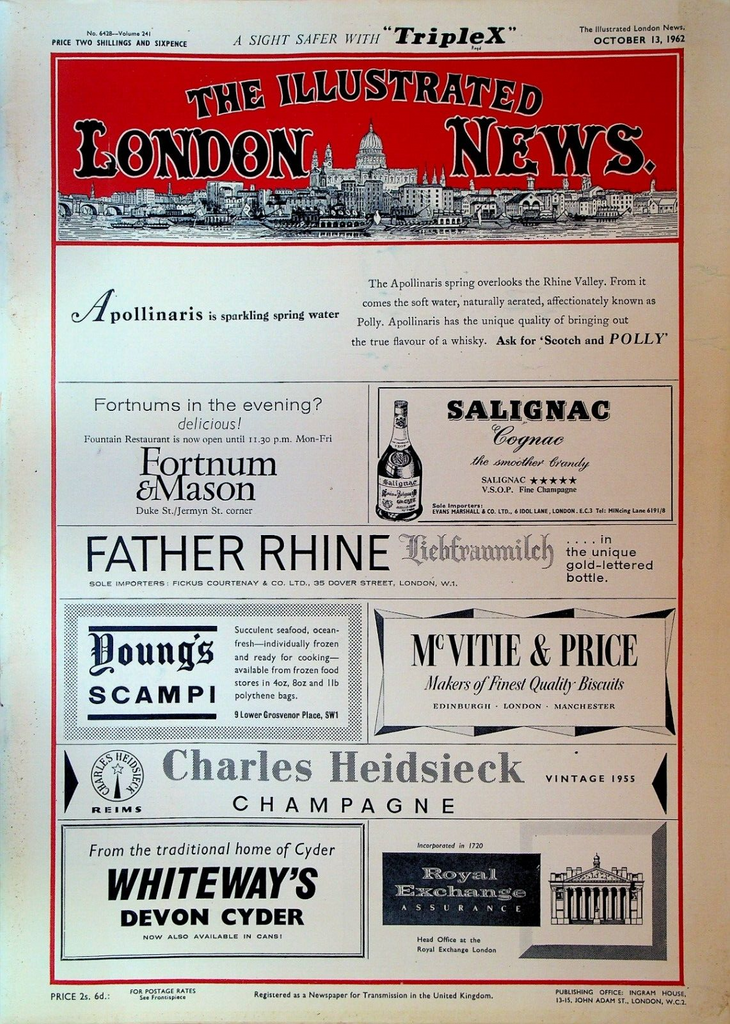 Illustrated London News October 13 1962 Sigma 7 Yemen My Fair Lady