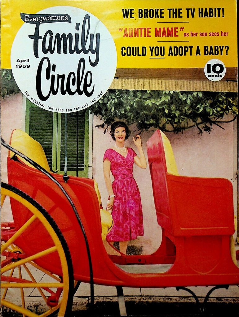 Family Circle Magazine April 1959 Rosalind Russell Genevieve Marguerite Auger