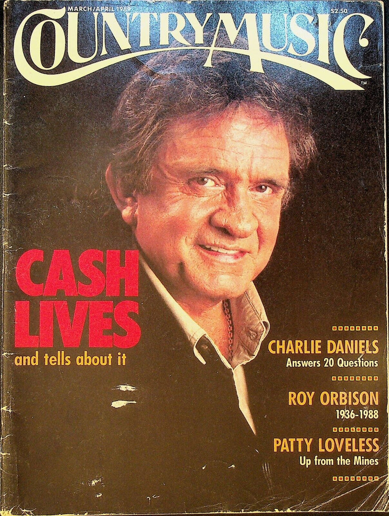 Country Music Magazine March 1989 Johnny Cash Roy Orbison Charlie Daniels
