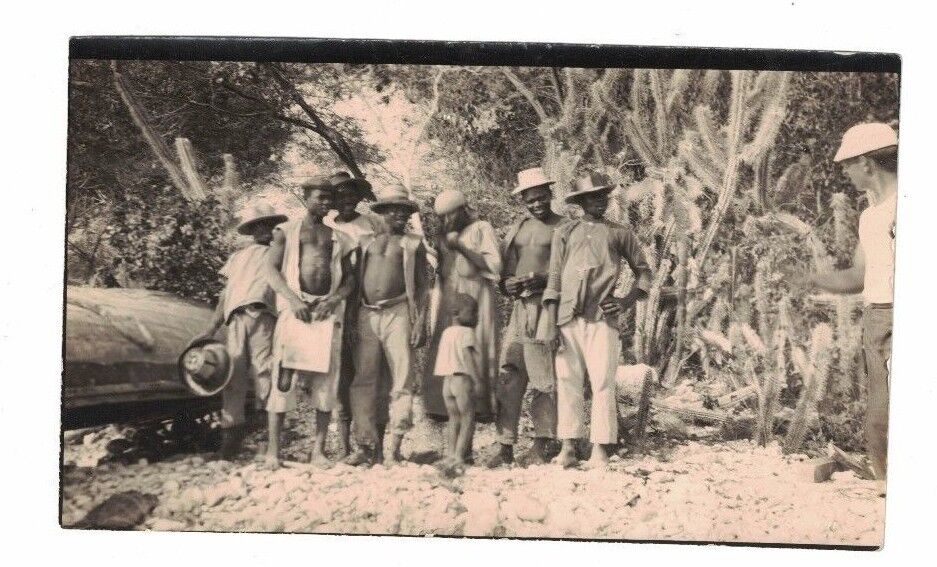 Natives Posing for Photo Snapshot Vintage