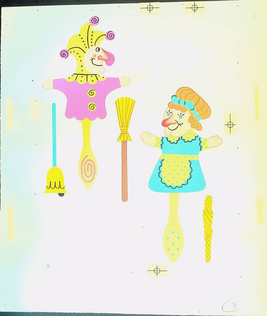 The Famous Punch & Judy Show Activity Book Original Art Punch & Judy 1967