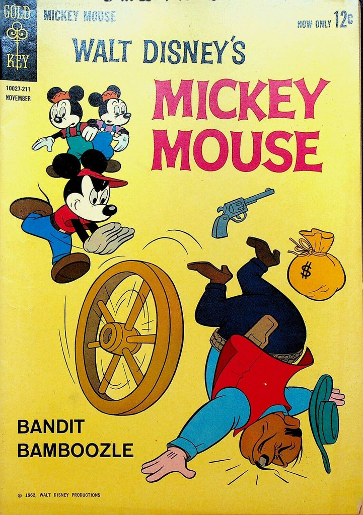 Mickey Mouse 85 Gold Key Comics 1962 Bandit Bamboozle Walt Disney