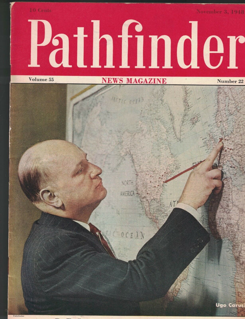 Pathfinder Magazine November 3 1948 Ugo Carusi Mahatma Gandhi India