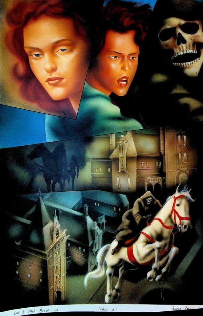 Piers Anthony Incarnations of Immortality On a Pale Horse #5 Original Art p 39