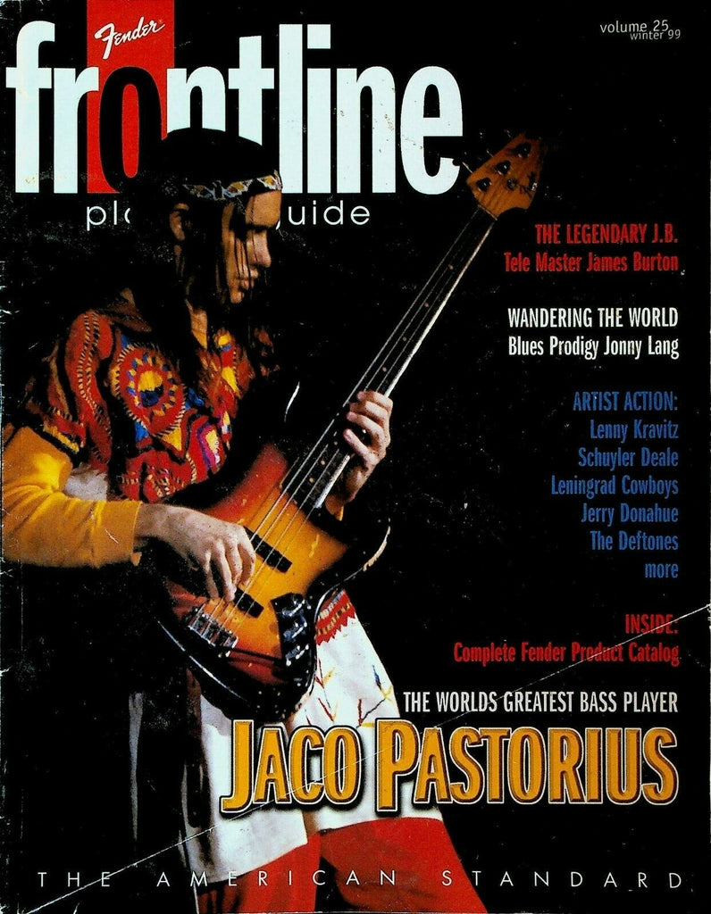 Fender Guitar Frontline Magazine #25 Winter 1999 Jonny Lang Jaco Pastorius
