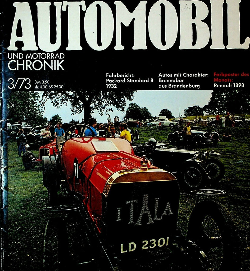 Automobil Magazine March 1973 Achille Varzi Indian Motorcycles Tatra 603