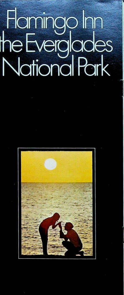 Flamingo in the Everglades National Park Brochure Florida 1980s