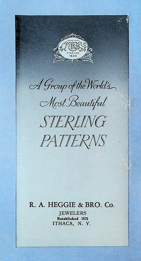 A Group of the World's Most Beautiful Sterling Patterns Reed & Barton Brochure