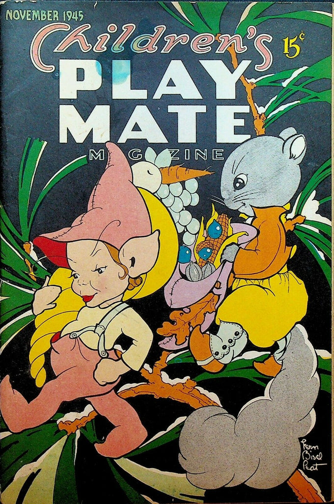 Children's Play Mate Magazine November 1945 Fern Bisel Peat Paper Dolls
