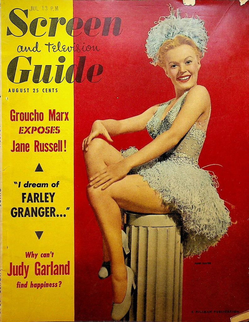 Screen & Television Guide August 1949 Judy Garland Ronald Reagan Jane Russell