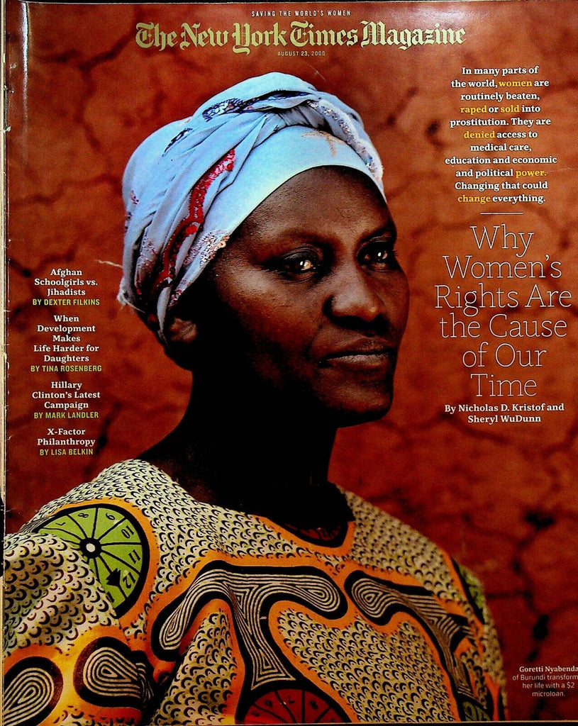 New York Times Magazine August 23 2009 Goretti Nyabenda Hillary Clinton