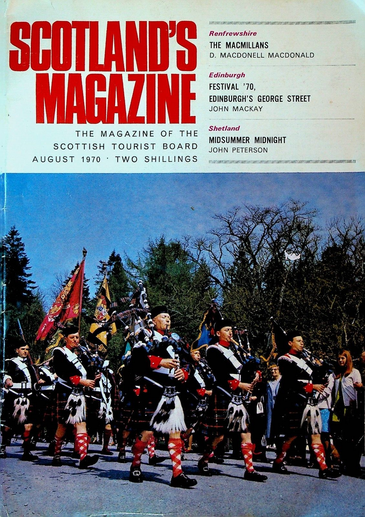 Scotland's Magazine August 1970 Edinburgh George St Festival Highland Bagpipe