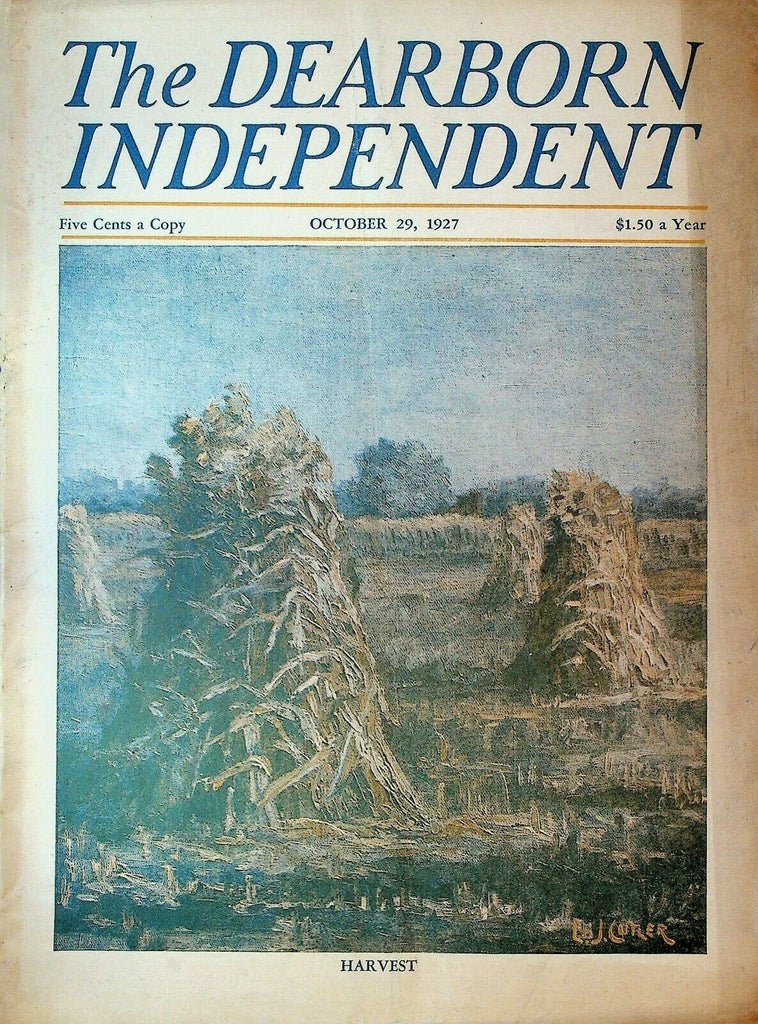 The Dearborn Independent October 29 1927 Halloween Abraham Lincoln