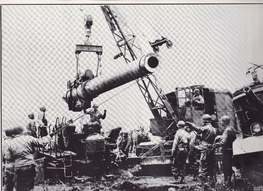 240 MM Howitzer on Italian Front  WWII Dispatch Photo News Service  World War II