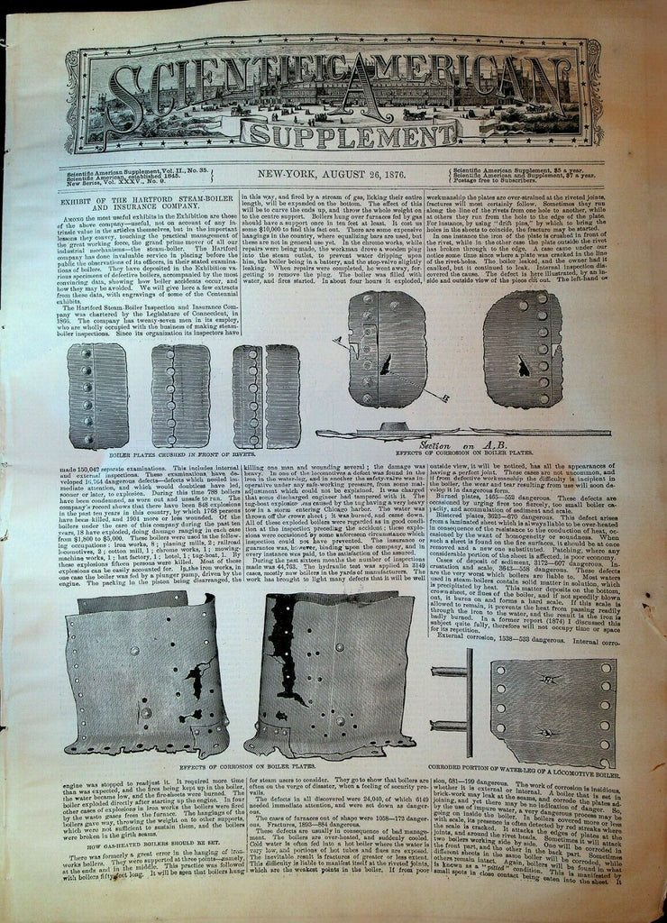 Scientific American Supplement August 26 1876 Locomotive Exhibition Alphabets