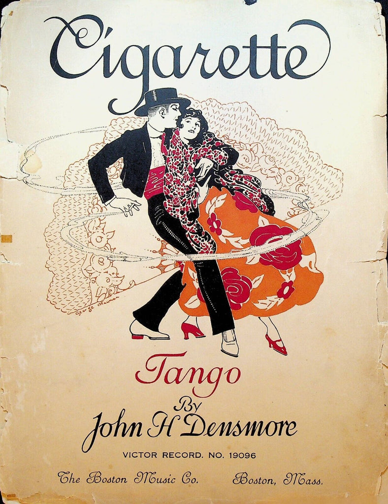 Cigarette Tango Sheet Music John H Densmore 1925