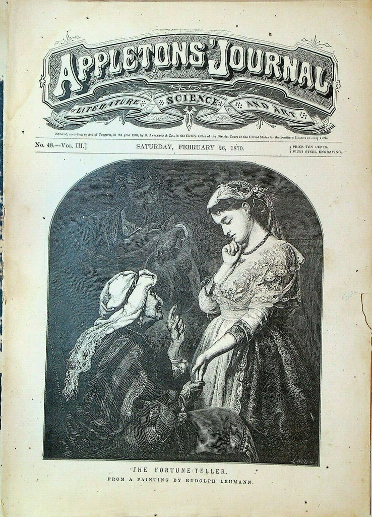 Appletons' Digest February 26 1870 Iron Ships Francis Parkman Mrs Oliphant