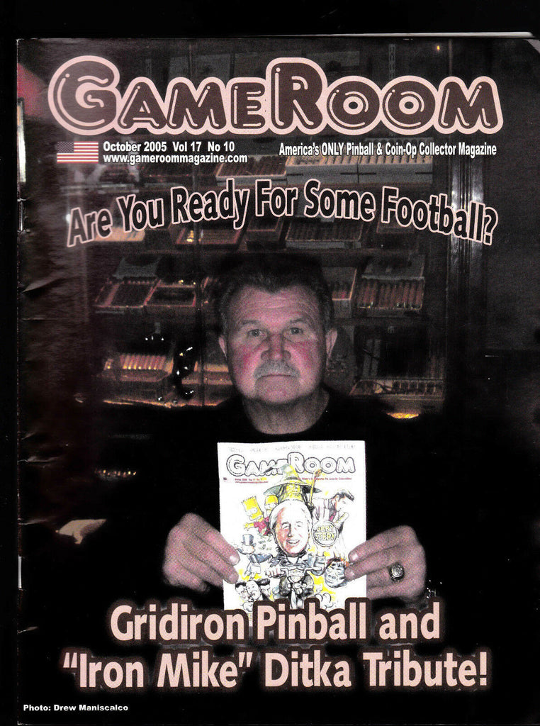 GameRoom Magazine Mike Ditka Atari's Pole Position Michael Woods October 2005