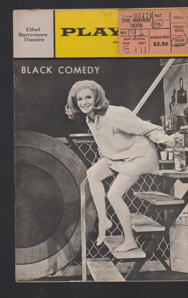 Black Comedy Playbill September 1967 Geraldine Page Jordan Christopher