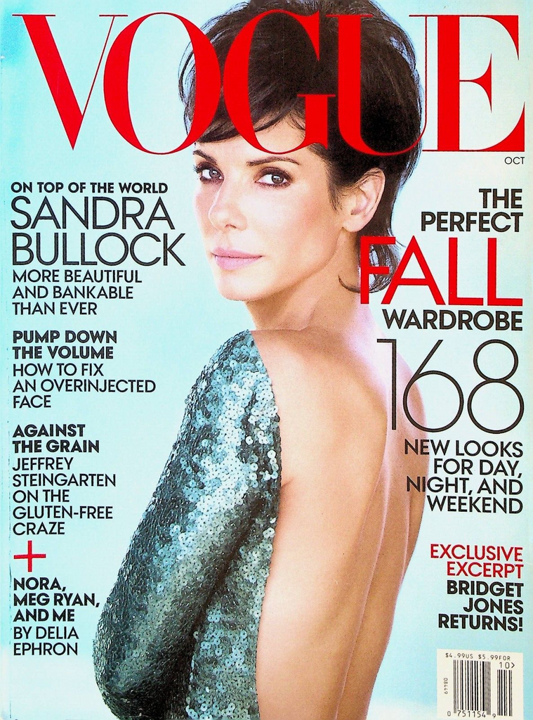 Vogue Magazine October 2013 Sandra Bullock Meg Ryan Bridget Jones