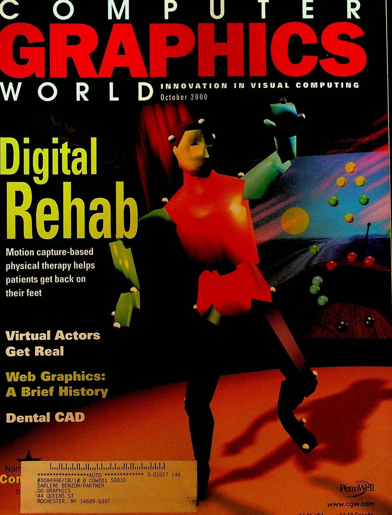 Computer Graphics World Magazine October 2000 Young at Heart Synchronicity
