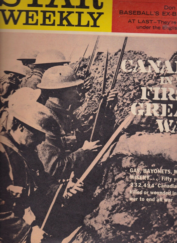 Star Weekly Don Drysdale Canada in World War I June 20 1964