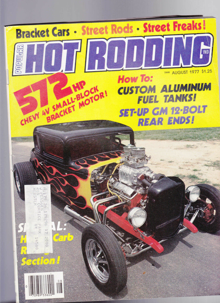 Popular Hot Rodding Magazine Bracket Cars Street Rods Freaks August 1977