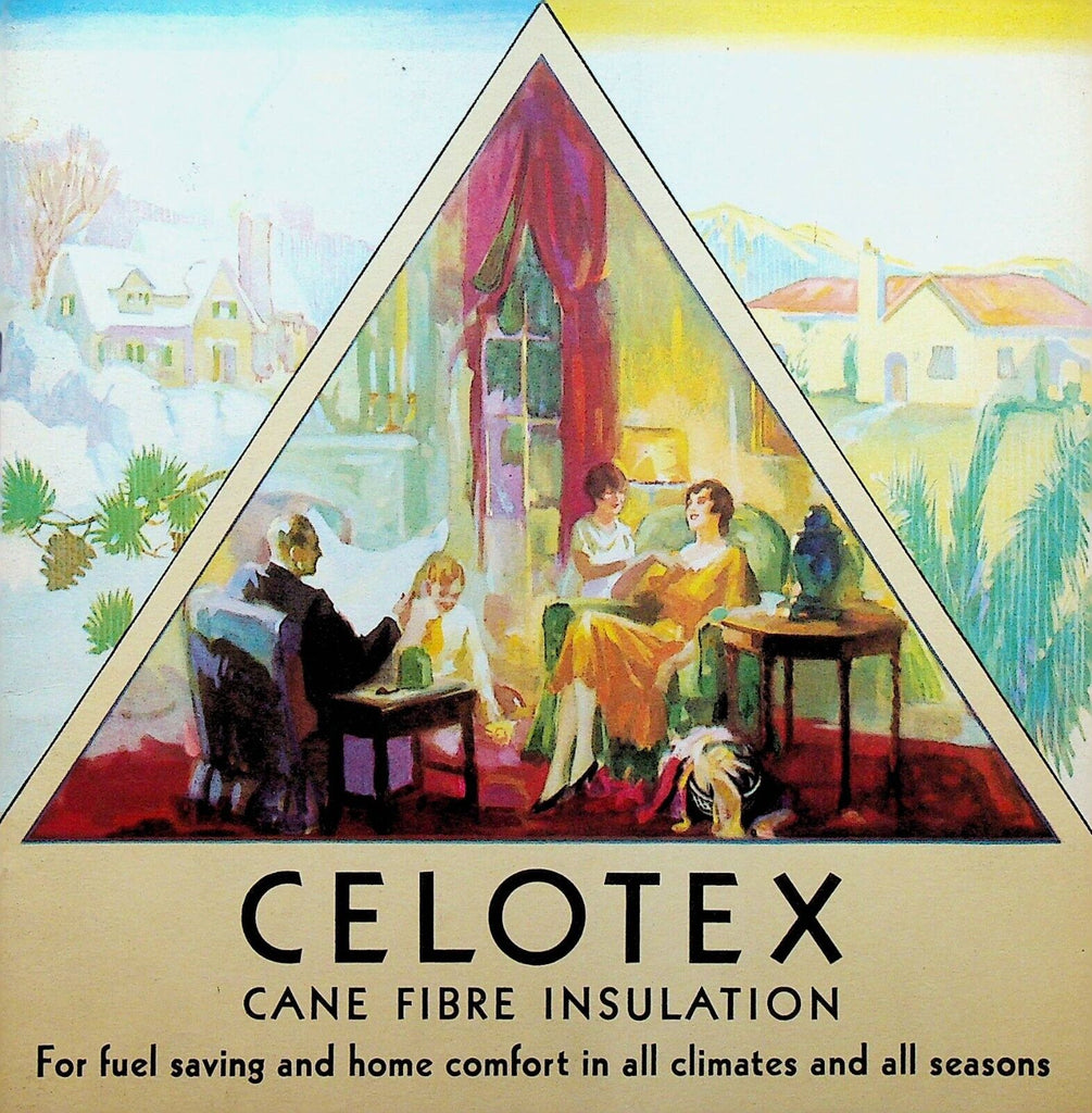 Celotex Cane Fibre Fiber Insulation Advertising Booklet Building Materials 1929