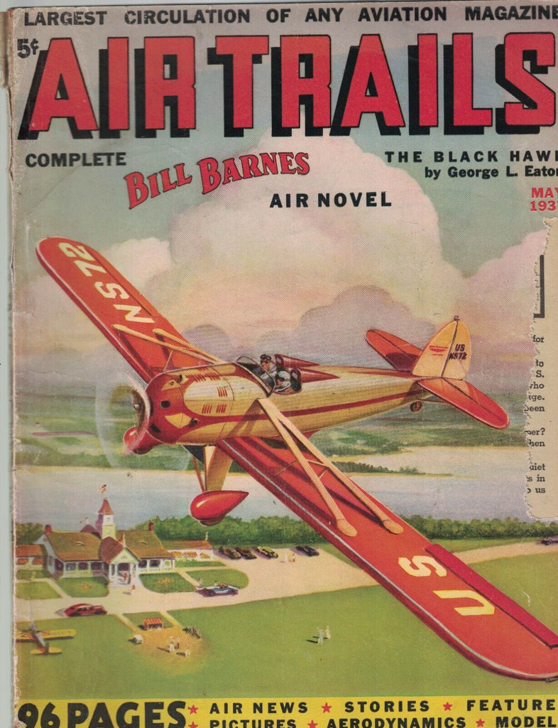 Air Trails Magazine May 1937 Bill Barnes Photographic Studies of New Planes