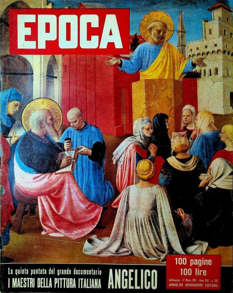 Epoca March 17 1957 Audrey Hepburn Conrad Nicholson Hilton Atomic Bomb