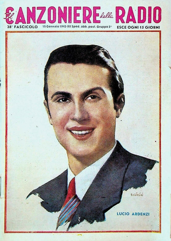 Canzoniere della Radio Magazine January 15 1942 Lucio Ardenzi