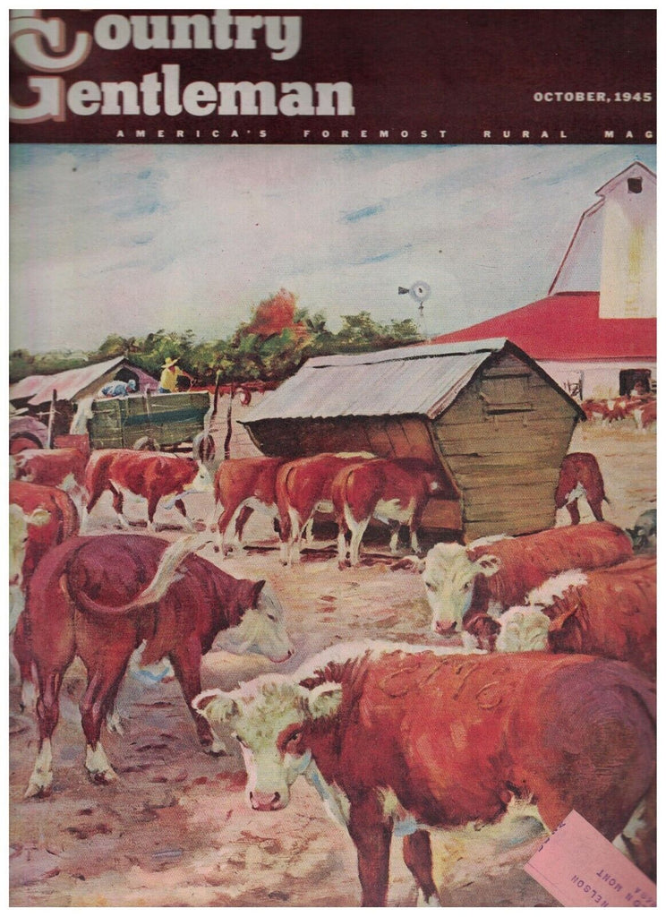 Country Gentleman Magazine October 1945 Erle Stanley Gardner Matt Clark