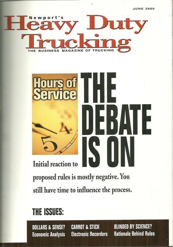 Heavy Duty Trucking Magazine June 2000 Newport Hours of Service
