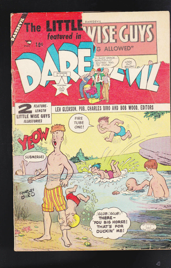 Daredevil #102 Lev Gleason Charles Biro Little Wise Guys 1953 Comic Book