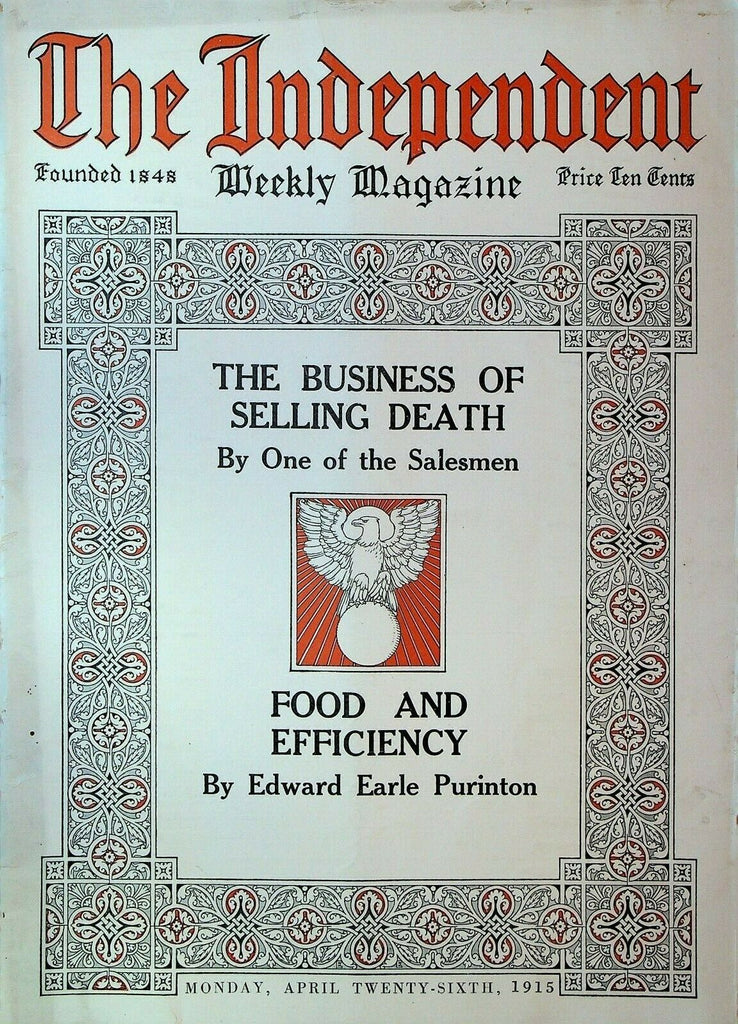The Independent Magazine April 26 1915 WWI Constance Drexel Uzsok Pass