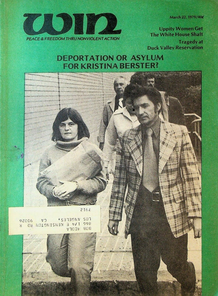Win Magazine March 22 1979 Kristina Berster Duck Valley Reservation