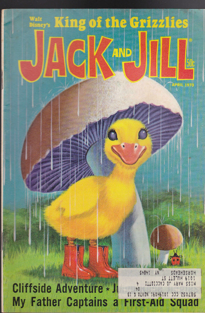 Jack and Jill Magazine Walt Disney's King of the Grizzlies April 1970