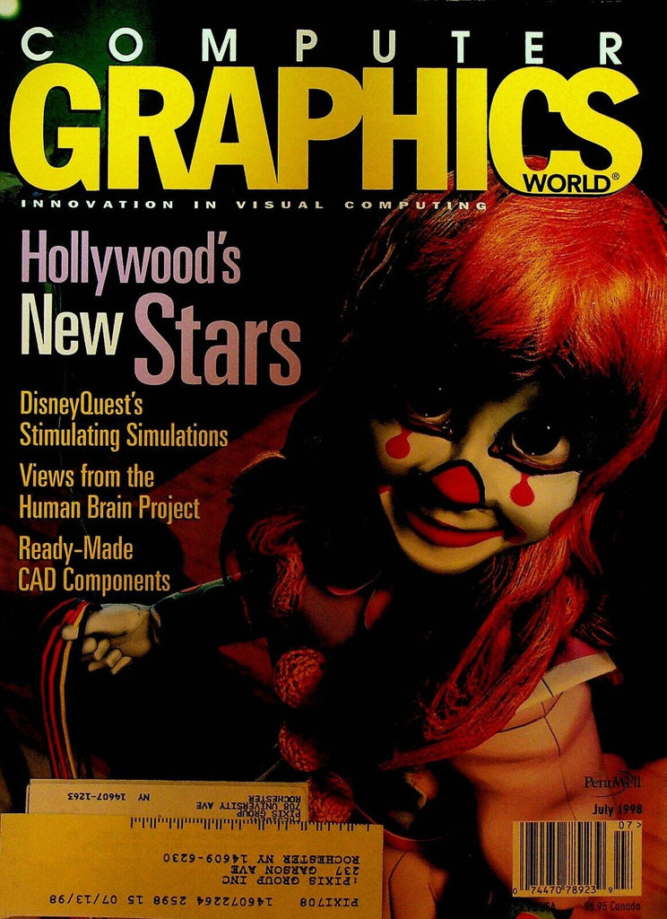 Computer Graphics World Magazine July 1998 Godzilla A Bug's Life Antz