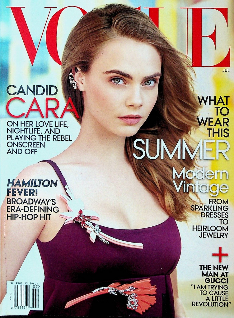Vogue Magazine July 2015 Cara Delevingne Marilyn Mosby Enrique Olvera