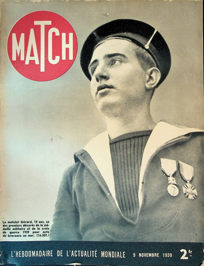 Match Magazine November 9 1939 WWII Andre Maginot The Little King Otto Soglow