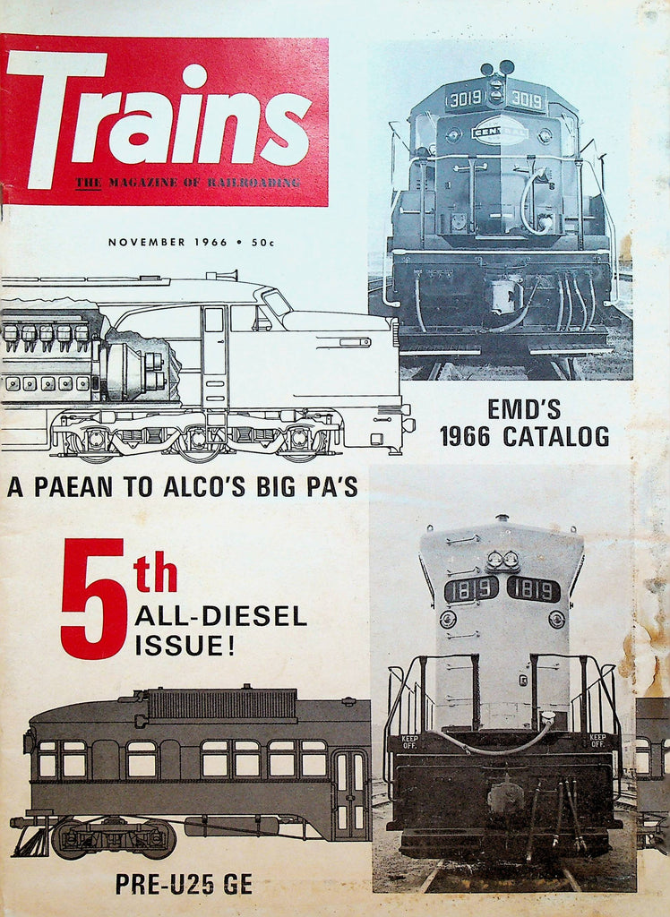 Trains Magazine November 1966