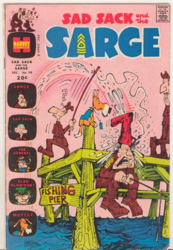 Sad Sack and the Sarge No.98, 1972 Year, VG/F, $7.00