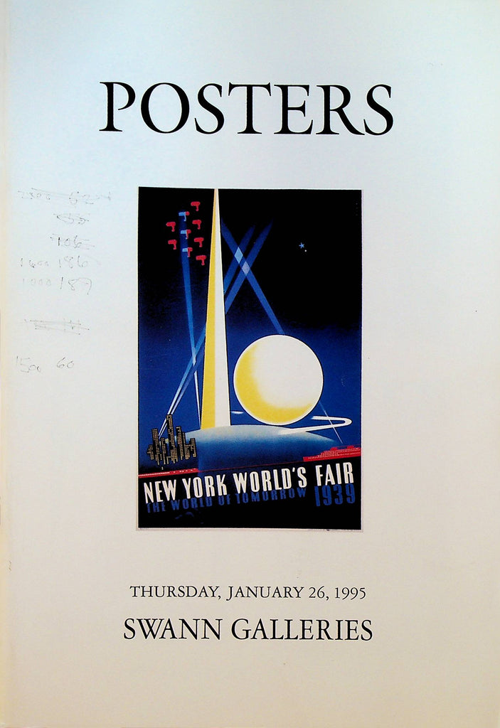 Posters Swann Galleries Auction Catalog January 26 1995