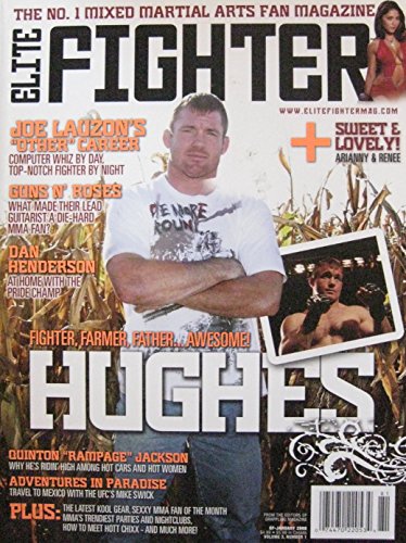 January 2008 Elite Fighter Magazine Matt Hughes Quinton Jackson Mike Swick